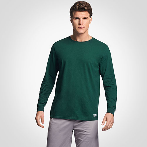 Men's Dri-Power® Cotton Performance Long Sleeve T-Shirt