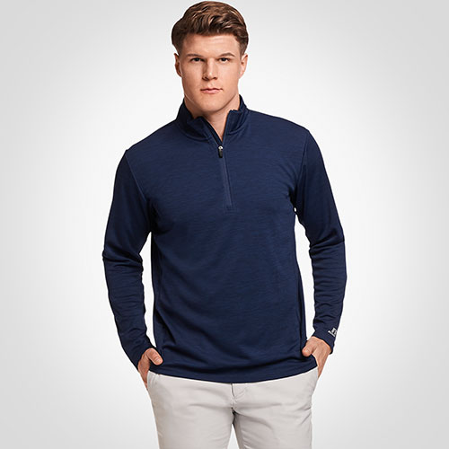 russell men's quarter zip performance hoodie